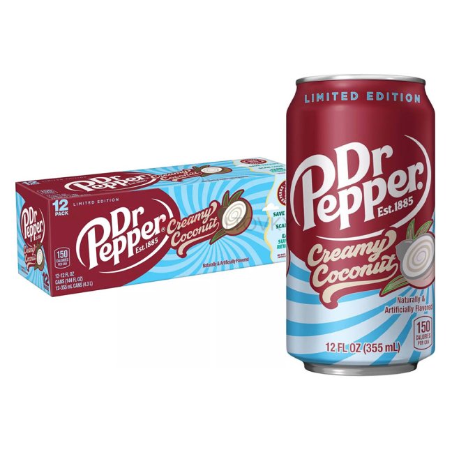 Dr Pepper Creamy Coconut 12x355ml USA