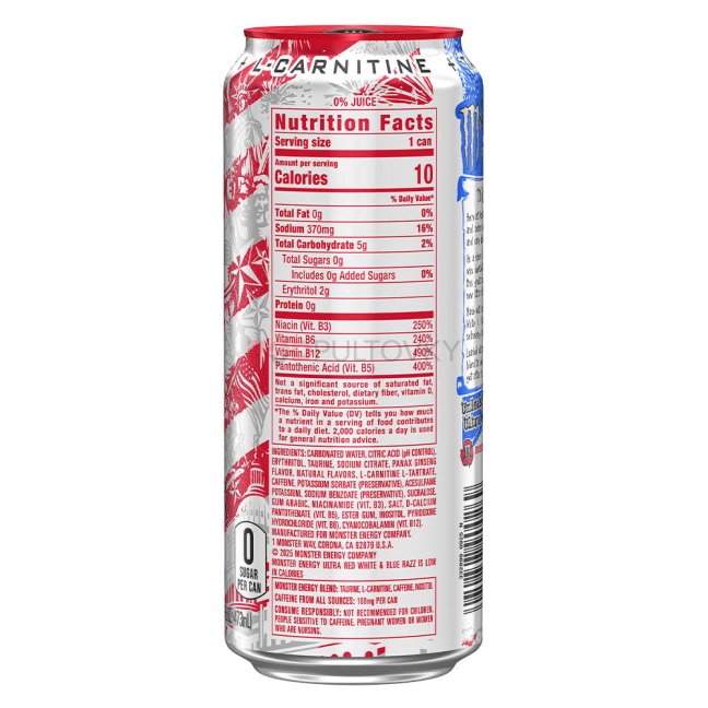 Monster Ultra Red White & Blue Razz 473ml