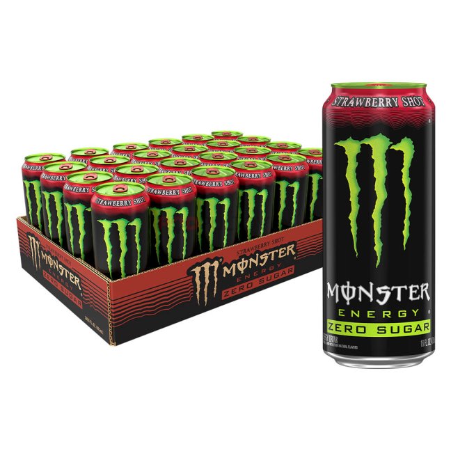 Monster Zero Sugar Strawberry Shot 24x473ml