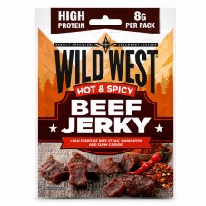 Wild West Beef Jerky Hot & Spicy 25g