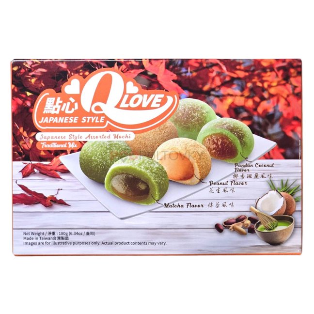 QLove Traditional Mix Assorted Mochi 180g