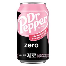 Dr Pepper Strawberry Cream Zero 355ml KR