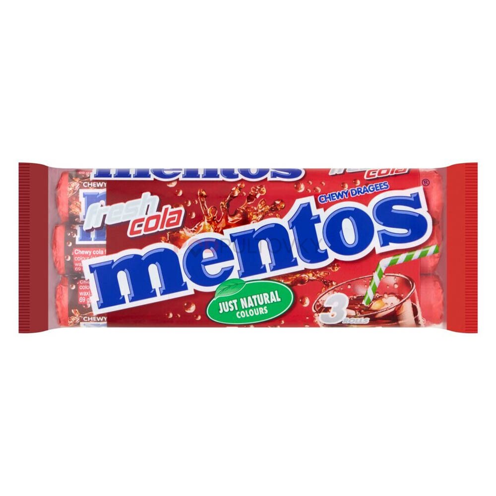 Mentos Fresh Cola 3pack 112,5g :: Podpultovky.eu - Nejlepší dobroty z ...