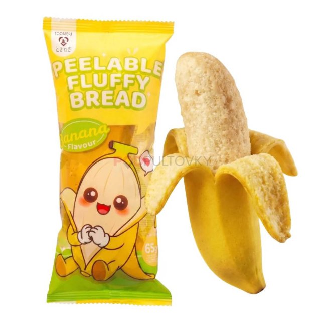 Tokimeki Peelable Fluffy Bread Banana 65g