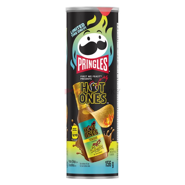 Pringles Hot Ones Los Calientes Verde 156g