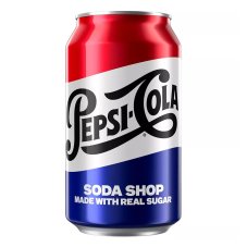 Pepsi Cola Soda Shop Real Sugar 355ml USA