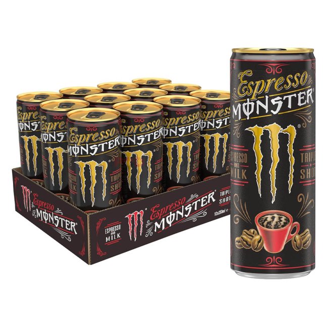 Monster Espresso And Milk Triple Shot 12x250ml NO/SE