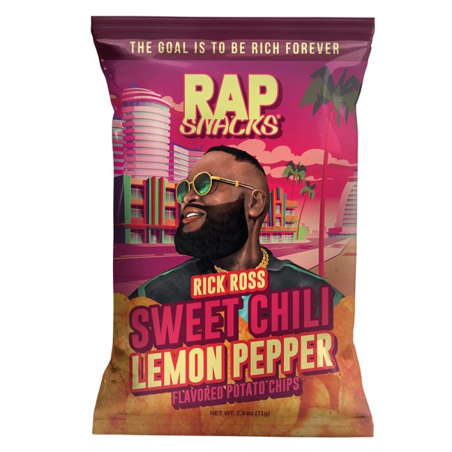 Rap Snacks Rick Ross Sweet Chili Lemon Pepper 71g DMT 6.8.2026!