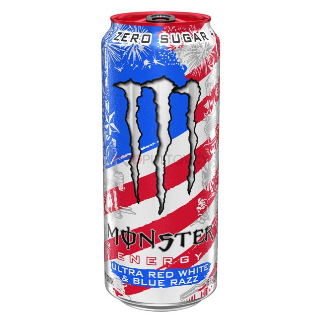 Monster Ultra Red White & Blue Razz 473ml