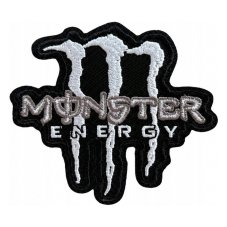 Nášivka Monster Energy - bílá
