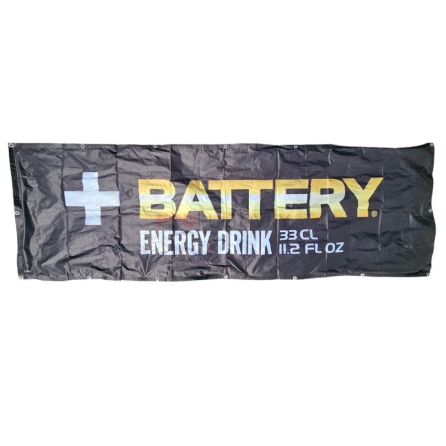 Battery Energy Drink Banner
