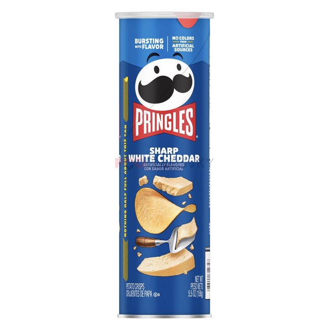 Pringles Sharp White Cheddar 158g