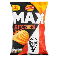 Walkers MAX KFC Zinger 70g DMT 31.10.2026!