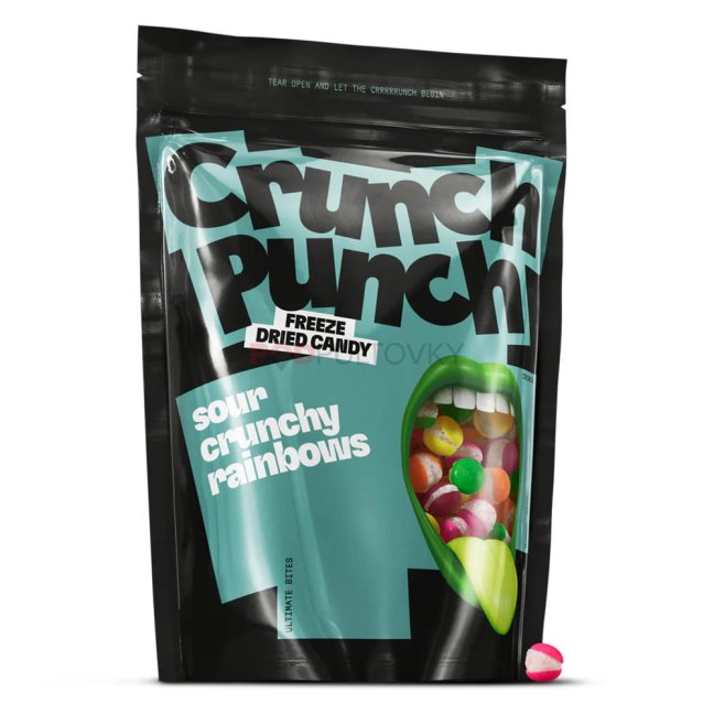 Crunch Punch Sour Crunchy Rainbows 50g