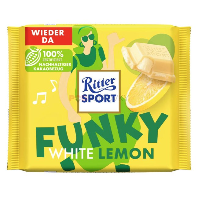 Ritter Sport Funky White Lemon 100g Ritter Sport Funky White Lemon 100g