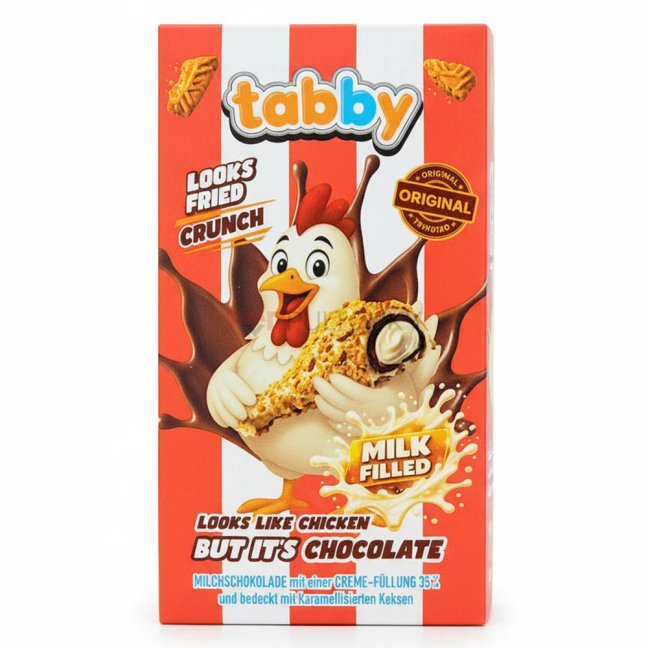 Tabby Crunch Chocolate Fried Chicken 50g