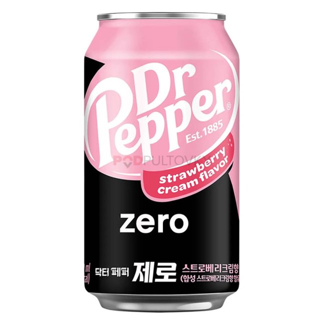Dr Pepper Strawberry Cream Zero 355ml KR