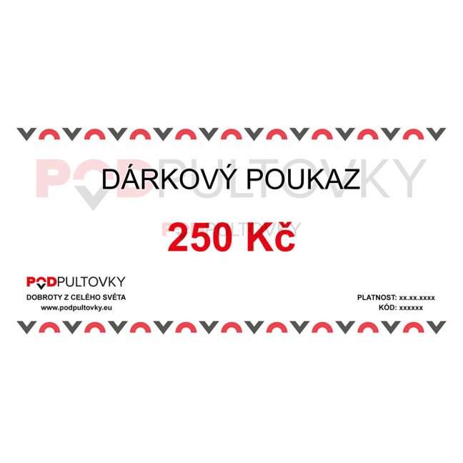 Elektronický dárkový poukaz - 250 Kč
