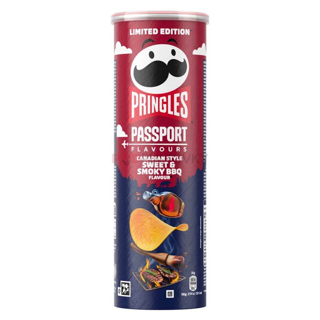 Pringles Passport Canadian Style Sweet & Smoky BBQ 165g