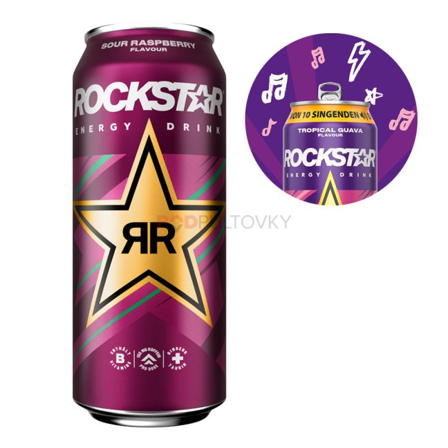 Rockstar Sour Raspberry "Singende Dose" 500ml DE