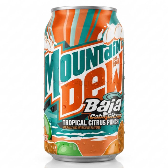 Mtn Dew Baja Cabo Citrus 355ml