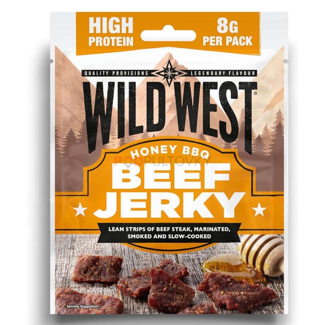 Wild West Beef Jerky Honey BBQ 25g