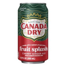 Canada Dry Fruit Splash Cherry Ginger Ale 355ml