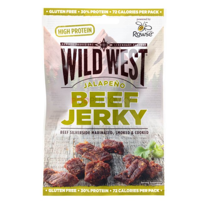 Wild West Beef Jerky Jalapeno 25g Wild West Beef Jerky Jalapeno 25g