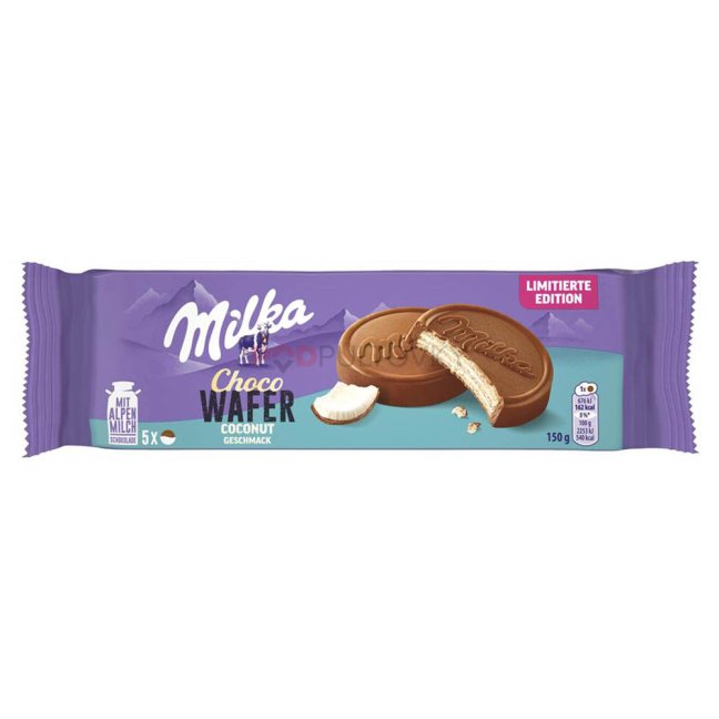 Milka Choco Wafer Coconut 150g Milka Choco Wafer Coconut 150g