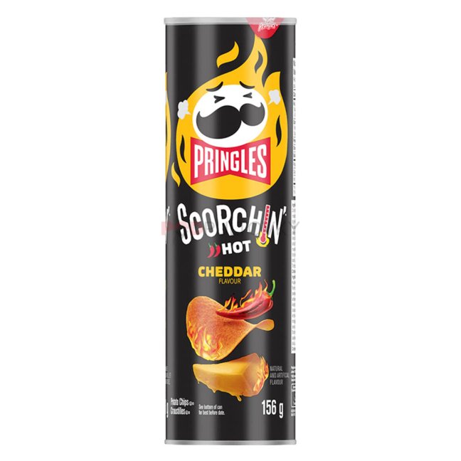 Pringles Scorchin' Hot Cheddar 156g