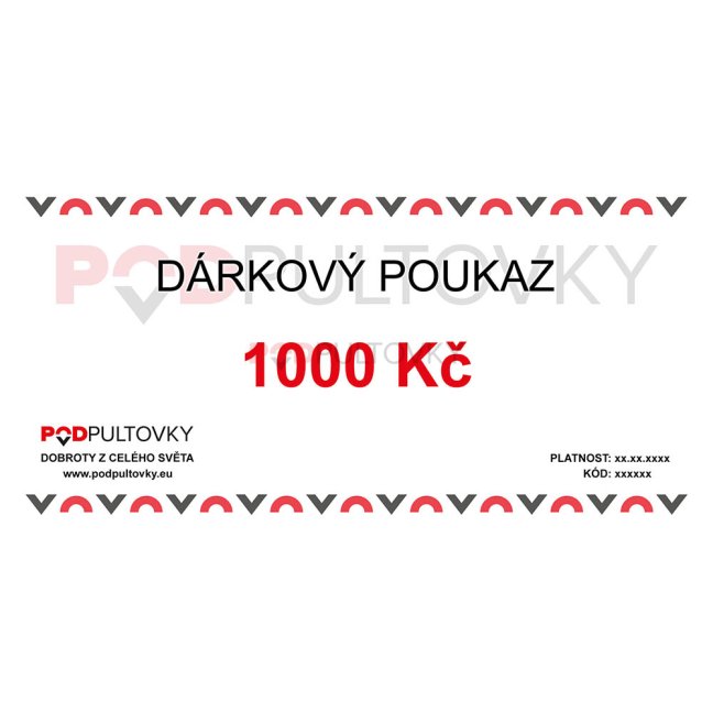 Elektronický dárkový poukaz - 1000 Kč