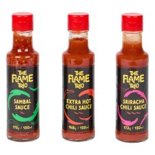 The Flame Trio Hot Sauces 3x150ml